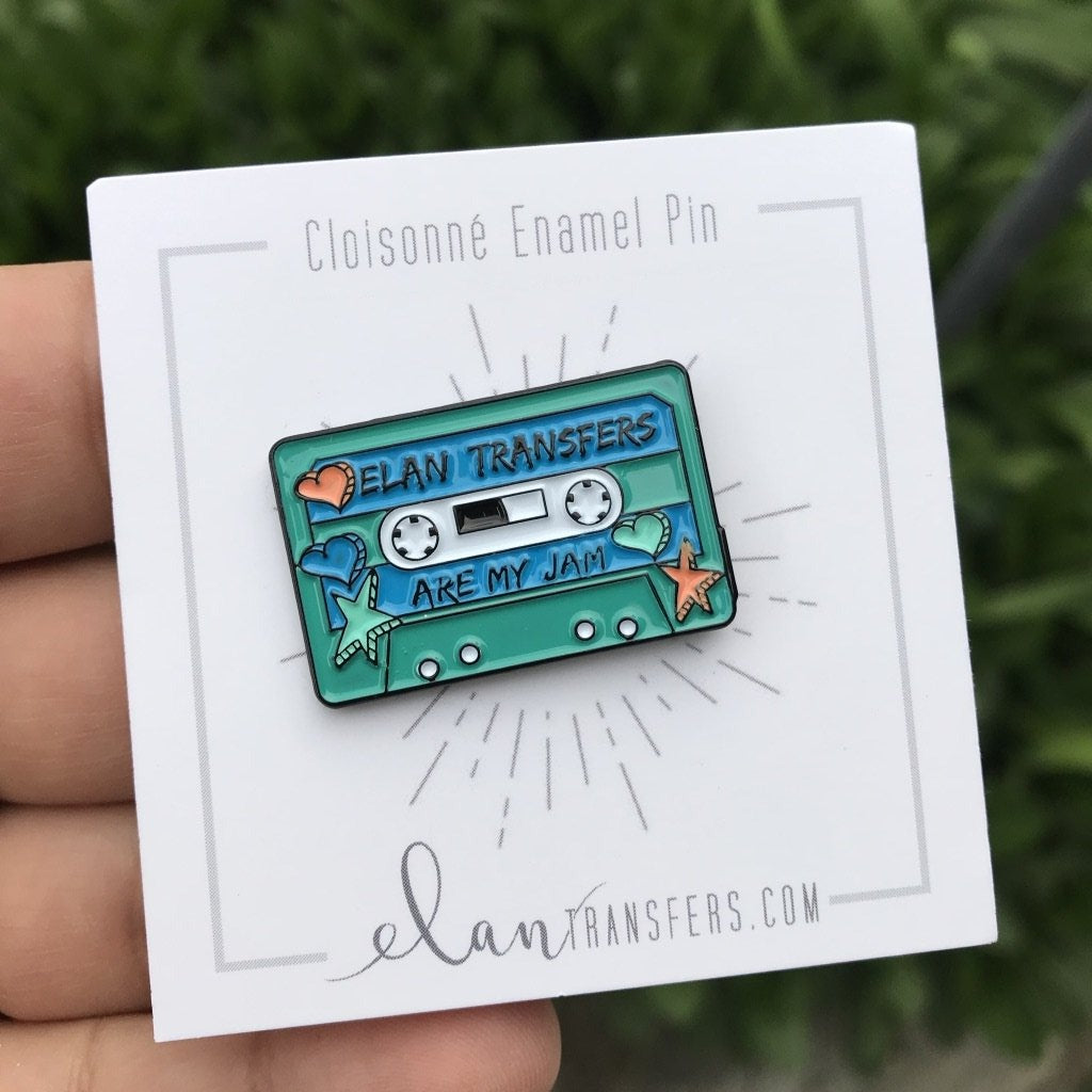 Elan Transfers Are My Jam Mixtape - Enamel Pin