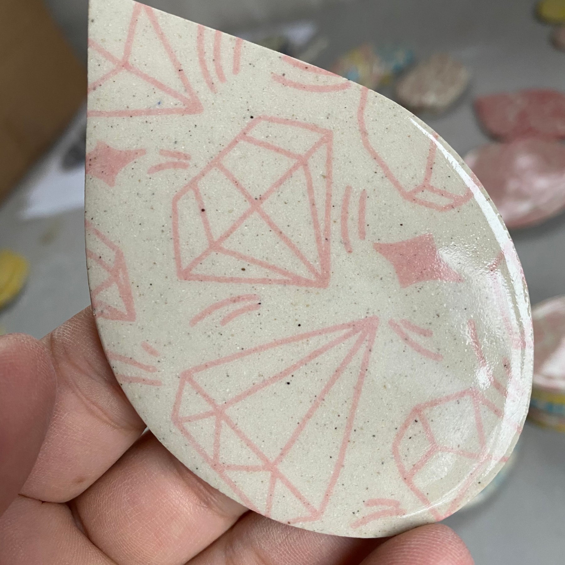 Crystals - Underglaze Transfer Sheet - You Choose Color