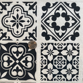 Moroccan Tiles B - Underglaze Transfer Sheet - You Choose Color