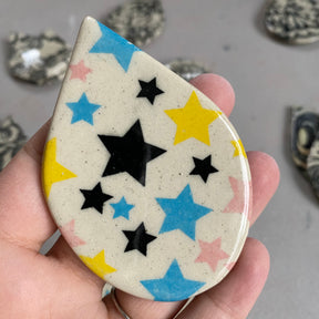 Multi Colored Stars - Underglaze Transfer Sheet