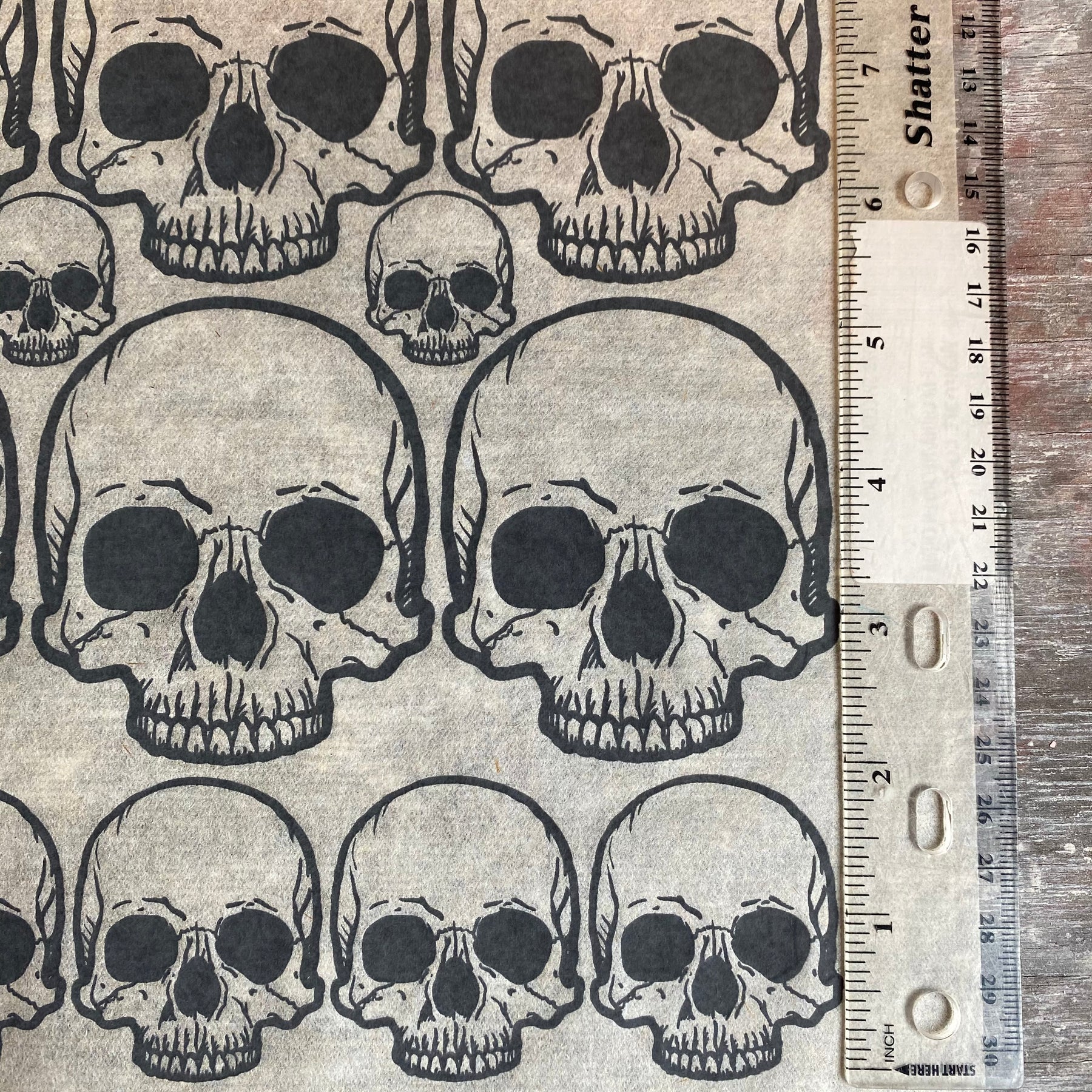 Skulls OG Individual - Underglaze Transfer Sheet - You Choose Color