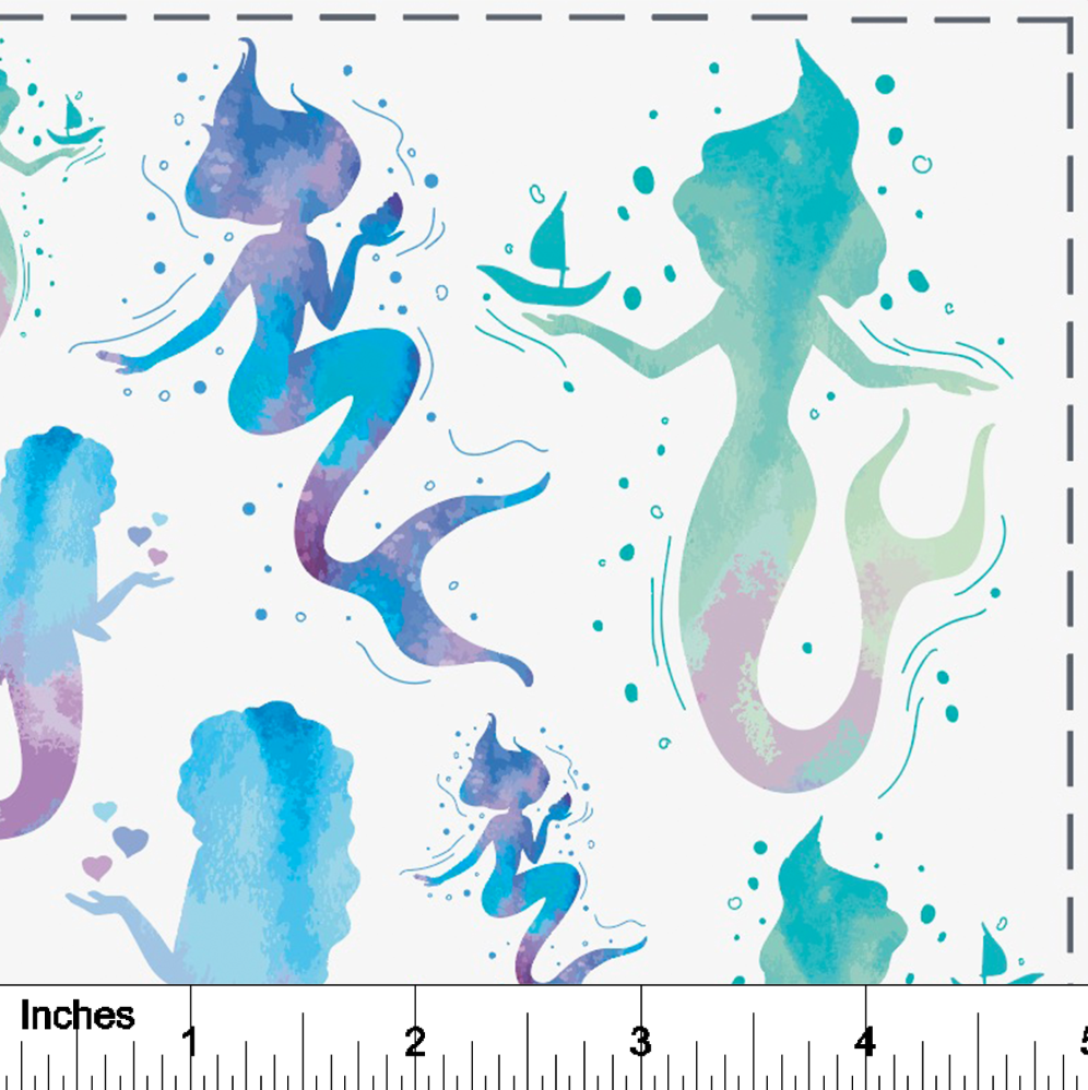 Mermaids Ombre - Overglaze Decal Sheet