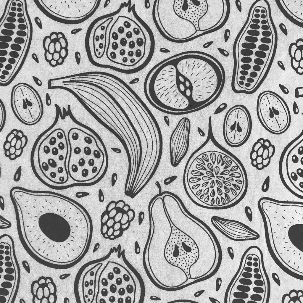 Fruit - Underglaze Transfer Sheet - You Choose Color